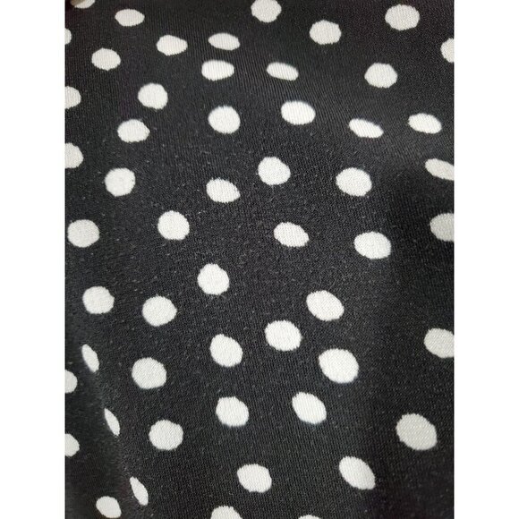 ModCloth Women's Polka Dot Midi Sundress Black White Casual Cottage Slip Sz 1X - Picture 10 of 14